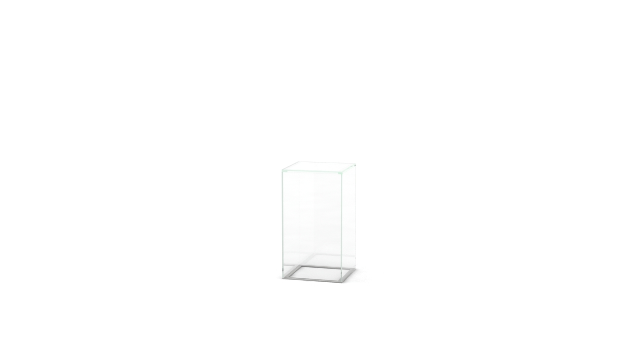 Steh / Hochtisch "Cube" Acryl klar 50x50x110